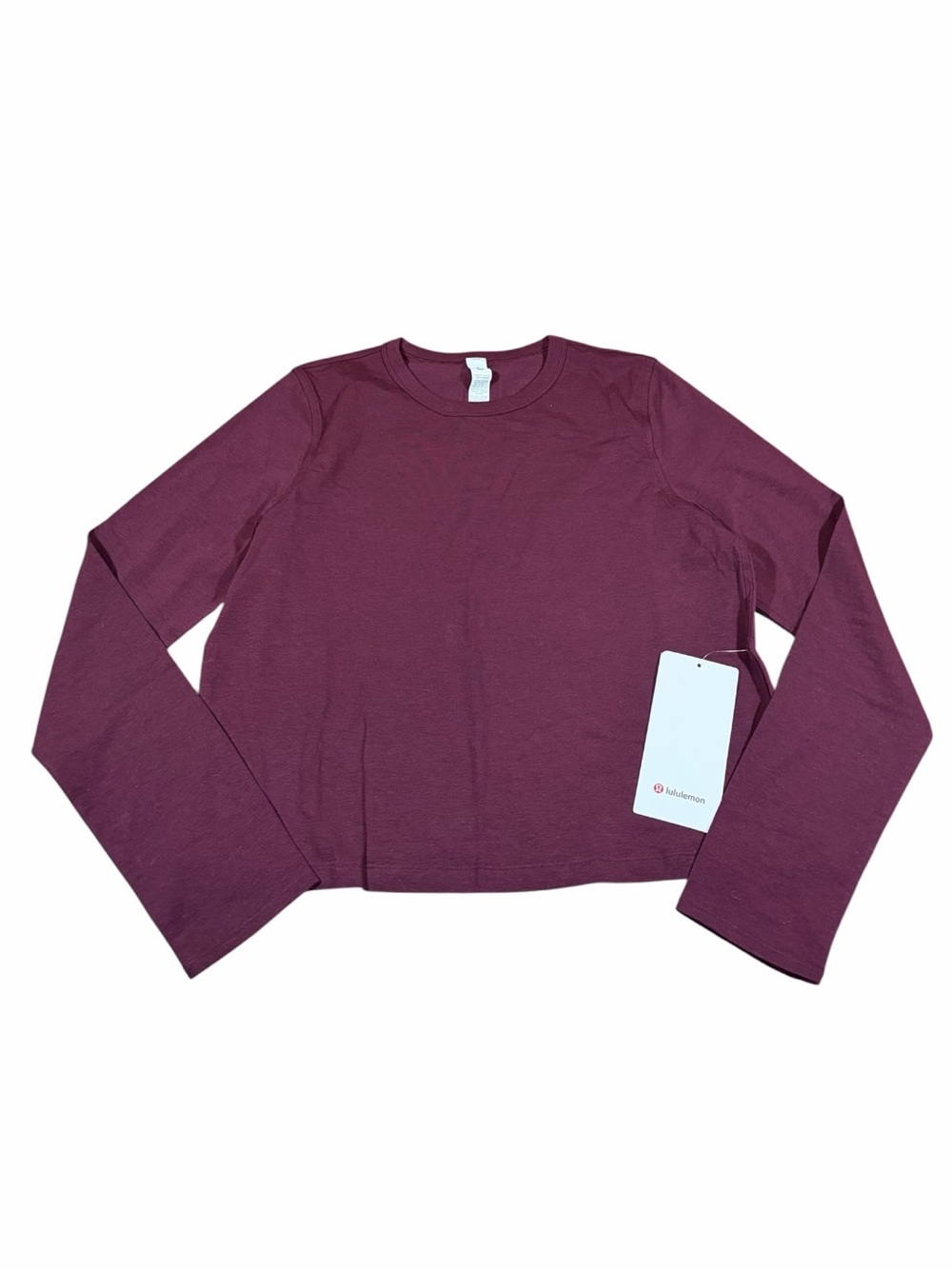 NWT Lululemon Classic-Fit Cotton-Blend Long Sleeve Shirt (Garnet) Size 6